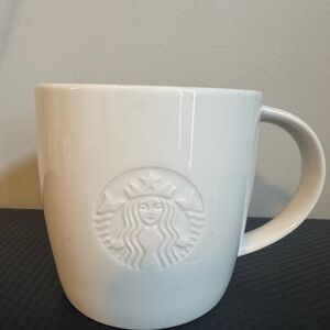 Starbucks Classic White Embossed Mug